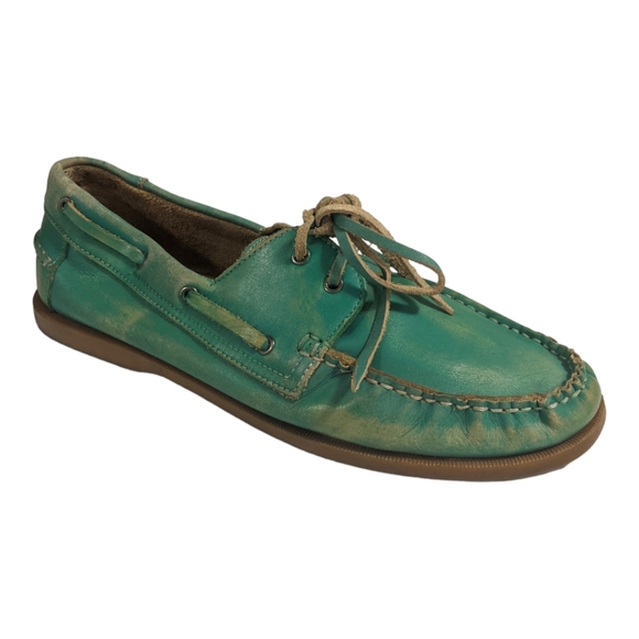 Bed Stu Blue Green Boat Shoe, 11 - Picture 1 of 9